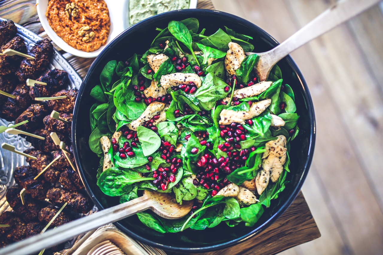 Spring Vegetable Salad with Mint Pesto